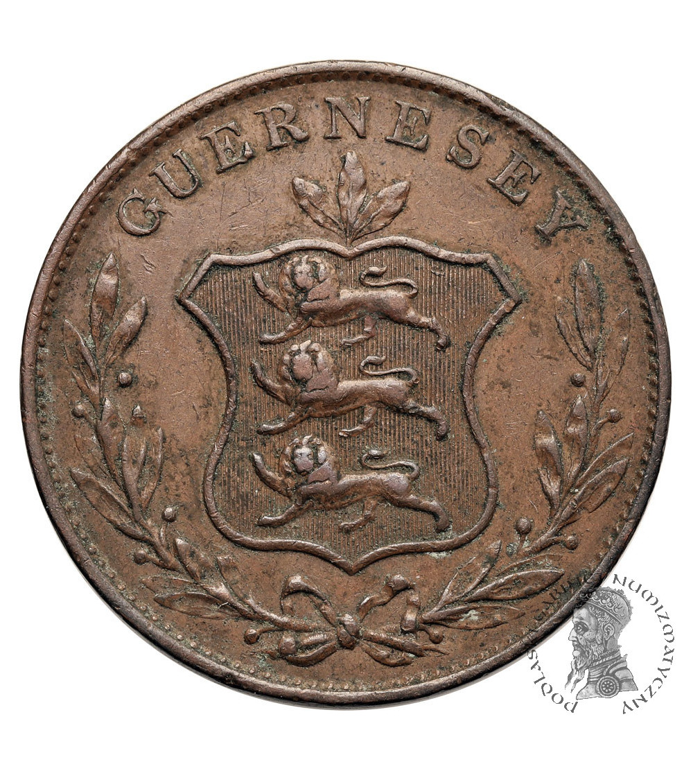Guernsey, William IV (1830 - 1837). 8 Doubles 1834