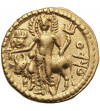 Ancient India, Kushan Empire. Vasudeva I, 195-230 AD. AV Dinar / Stater, no date, Pushapapura (Peshawar) mint