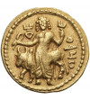 Starożytne Indie, Królestwo Kuszanów. Vasudeva I, 195-230 AD. Złoty stater (dinar), bez daty, mennica Pushapapura (Peszawar)