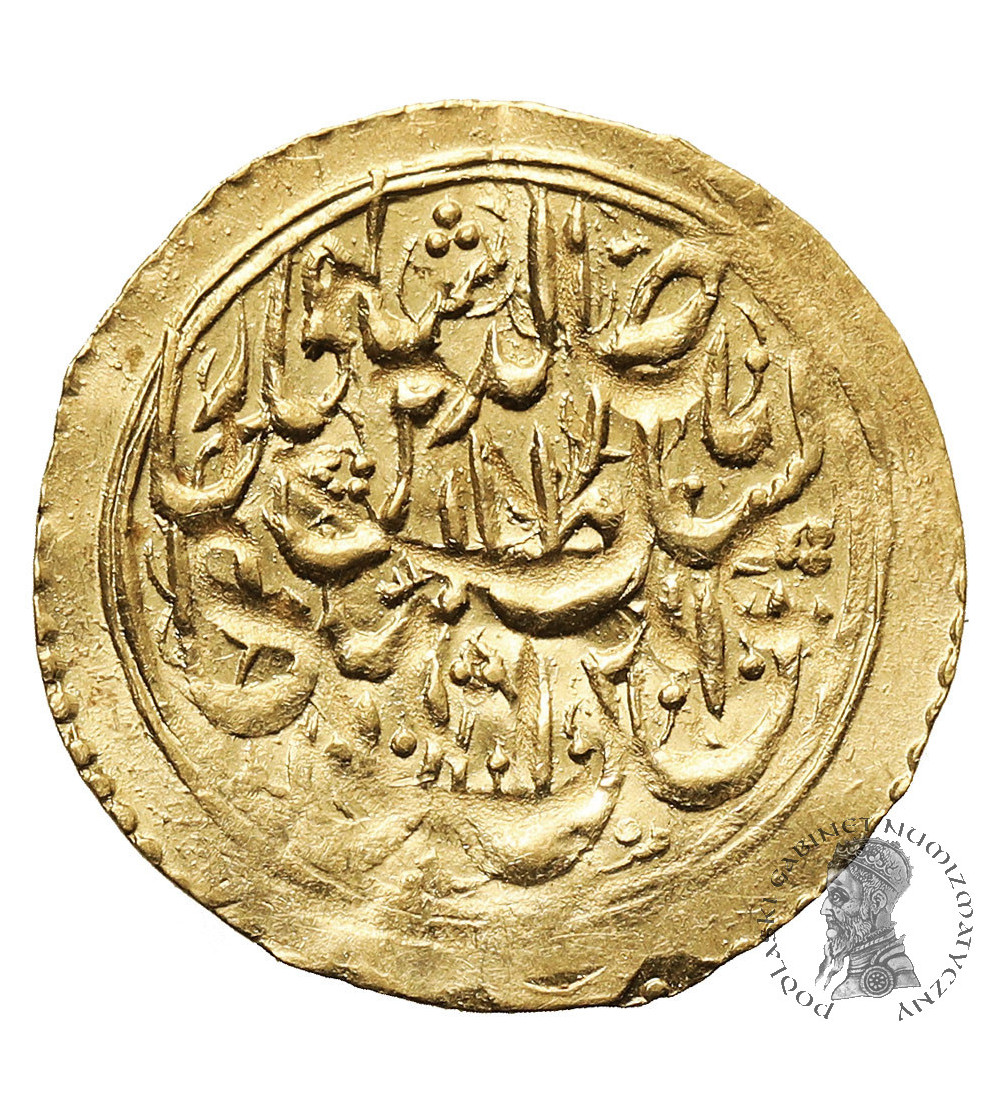 Iran / Persja. Dynastia - Kadżarowie. Nasir al-Din Shah, AH 1264-1313. AV 1/5 Toman, AH 12(94)??, mennica Teheran
