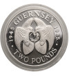 Guernsey, Elizabeth II (1952-2022). 2 pounds 1985, 40th anniversary of liberation from German occupation - Proof