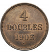 Guernsey, Edward VII (1901-1911). 4 Doubles 1903 H