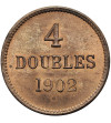 Guernsey, Edward VII (1901-1911). 4 Doubles 1902 H