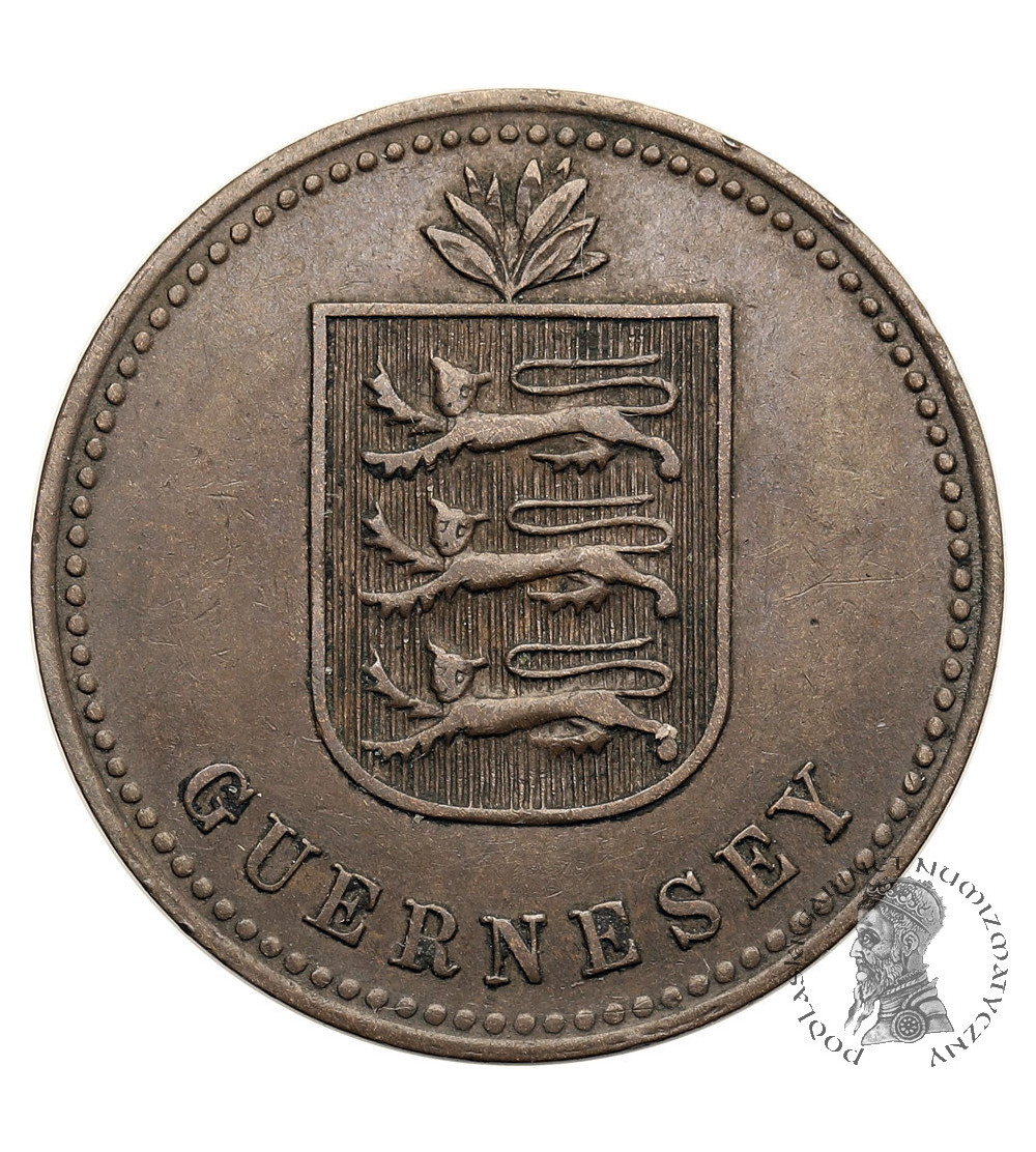 Guernsey, George V (1910-1936). 4 Doubles 1914 H