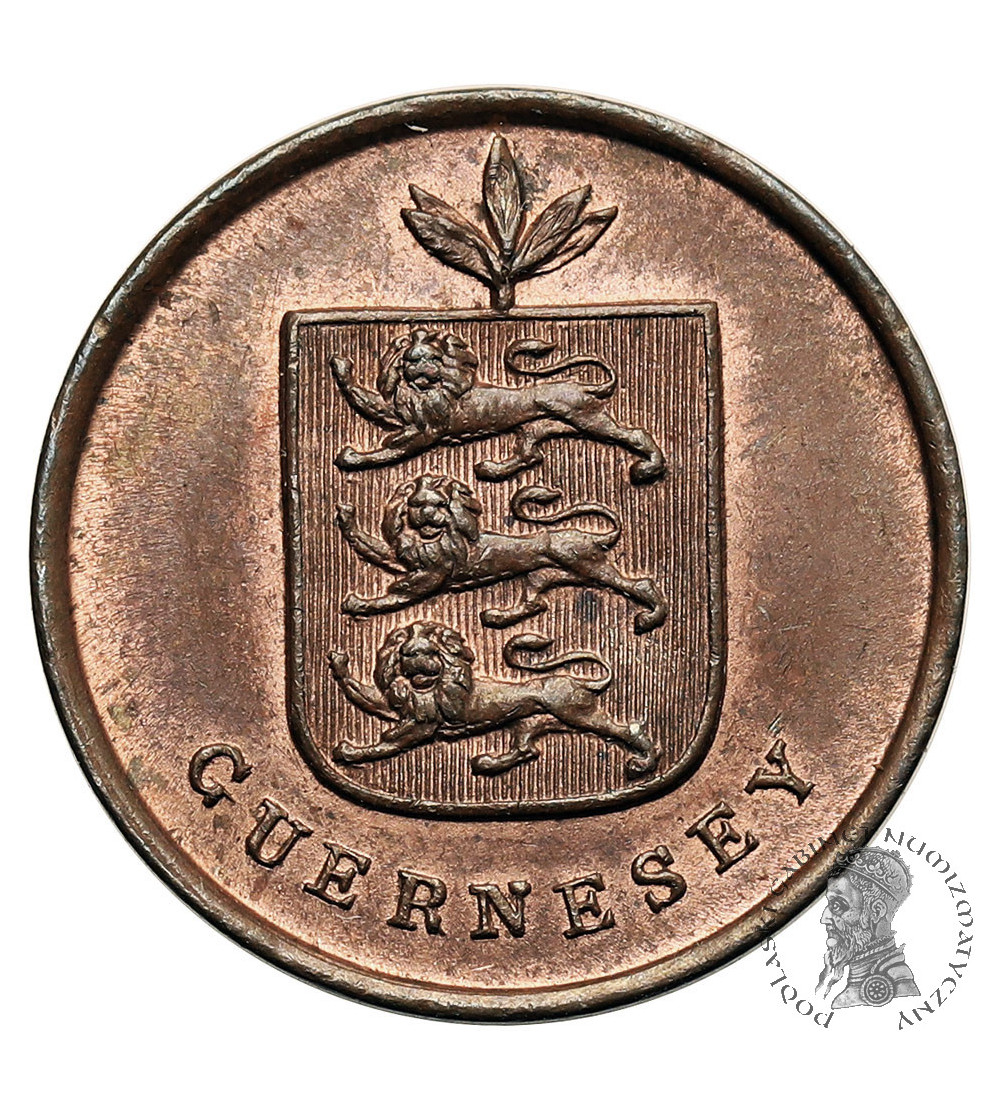 Guernsey, George IV (1820 - 1830). 1 Double 1830