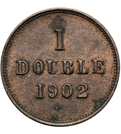 Guernsey, Edward VII (1901 - 1910). 1 Double 1902 H