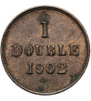 Guernsey, Edward VII (1901 - 1910). 1 Double 1902 H