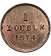 Guernsey, Jerzy V (1910 - 1936). 1 Double 1914 H