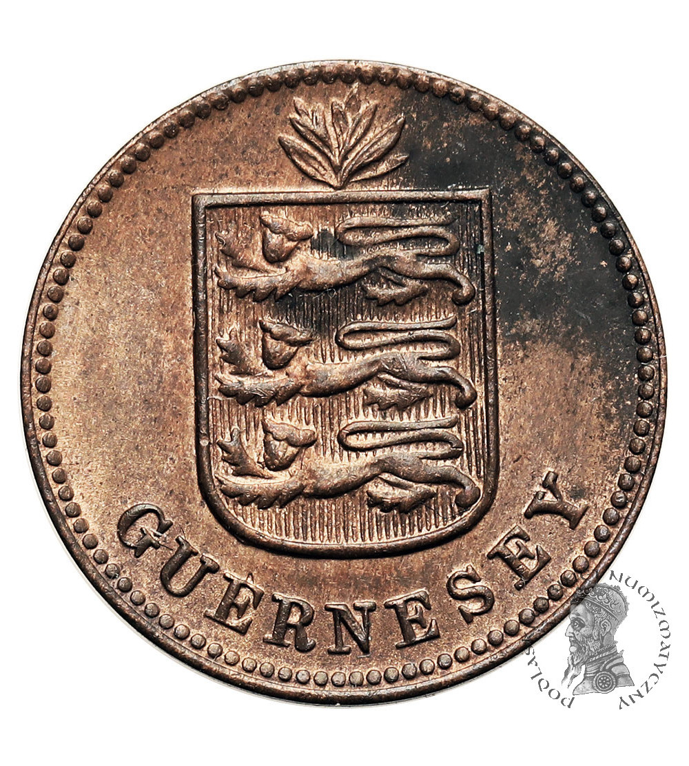 Guernsey, George V (1910 - 1936). 1 Double 1914 H