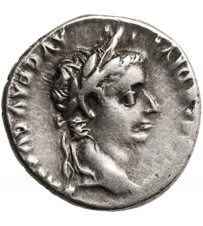Roman Empire. Tiberius, 14-37 AD. AR Denarius, Lugdunum (Lyon) mint