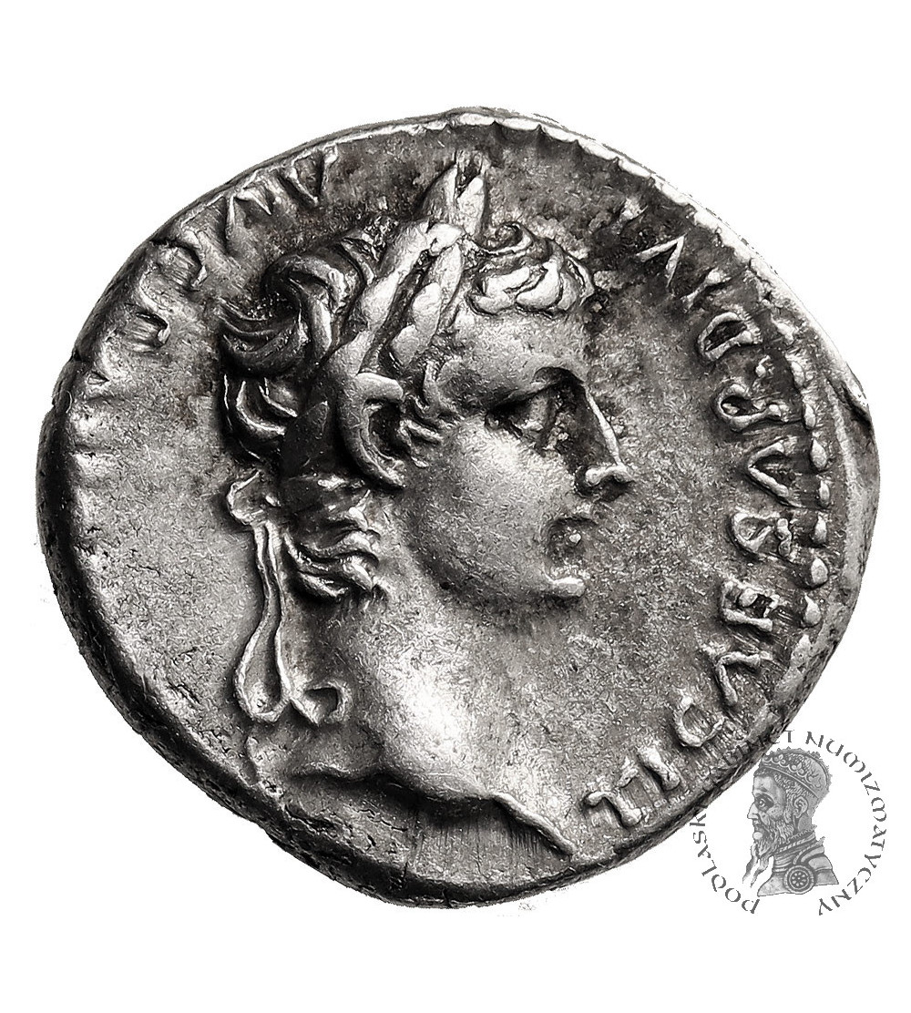 Roman Empire. Tiberius, 14-37 AD. AR Denarius, Lugdunum (Lyon) mint