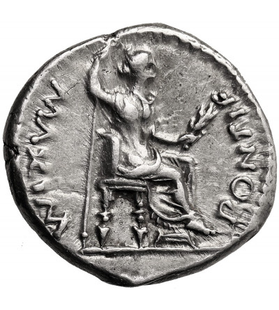 Rzym Cesarstwo. Tyberiusz, 14-37 AD. AR Denar, Lugdunum (Lyon)