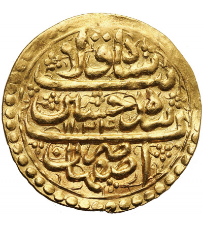 Iran / Persja. Dynastia - Safawidzi. Hosayn I, AH 1105-1135 / 1694-1722 AD. AV Ashrafi, AH 1134 / 1721/1722 AD, mennica Isfahan