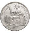 Indochiny Francuskie. 1 Piastre 1922 H, mennica Heaton