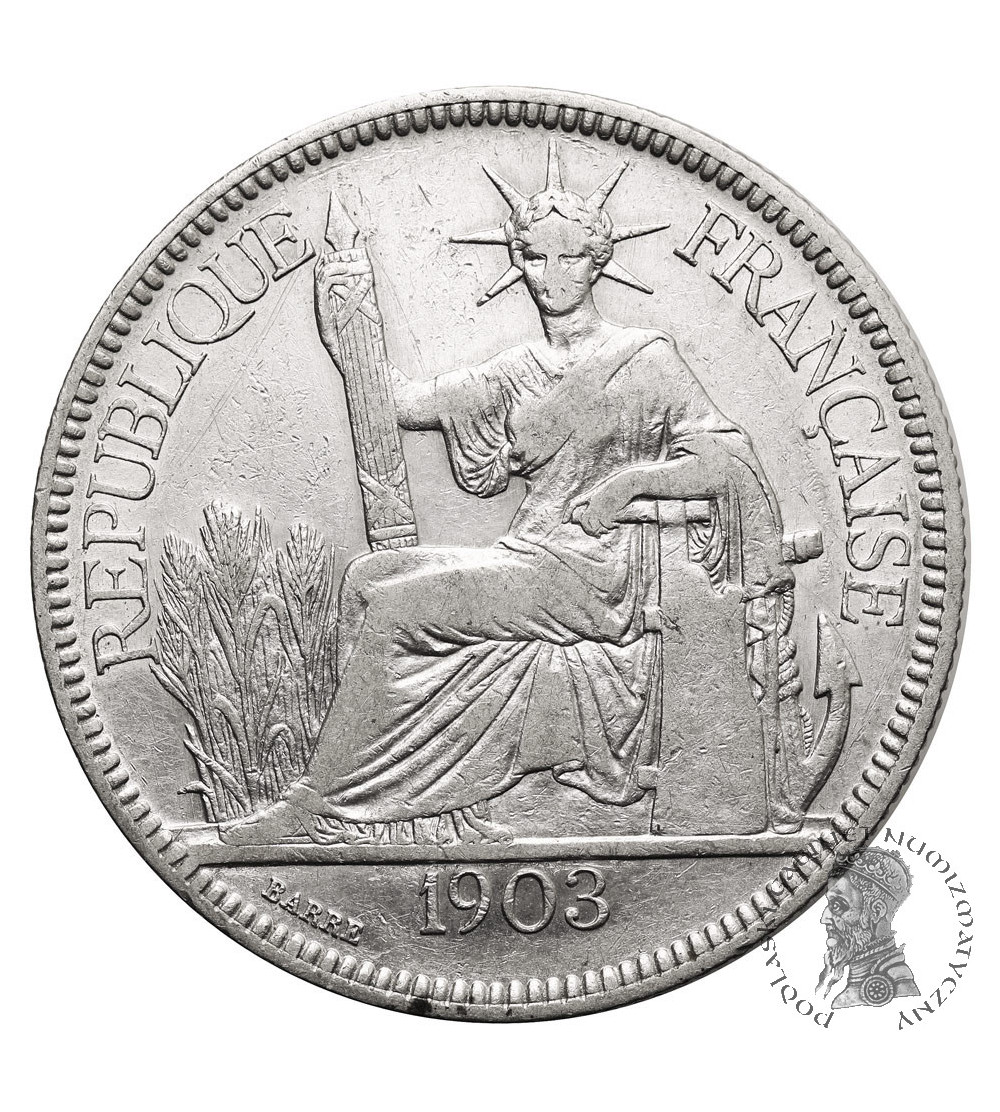 Indochiny Francuskie. 1 Piastre 1903 A, Monnaie de Paris
