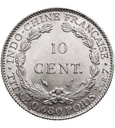 French Indochina. 10 Cents 1937, Monnaie de Paris