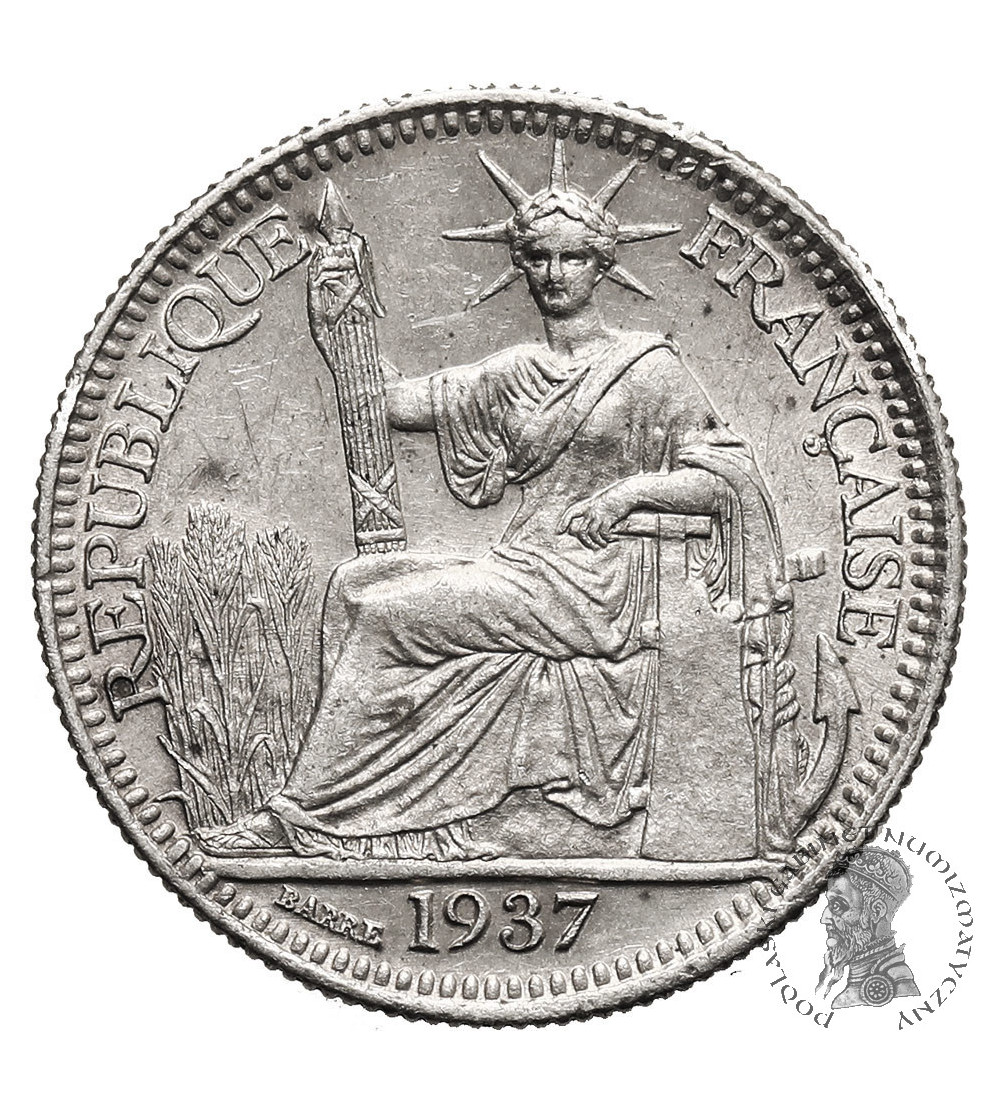 Indochiny Francuskie. 10 centów 1937, Monnaie de Paris