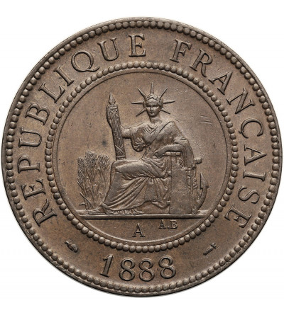 French Indochina. 1 Cent 1888 A, Monnaie de Paris
