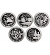 Poland. 5 Silver Medals from the “10 Decades of Polish Independence” collection - 5 x Ag 1/2 Oz .999 - Proof