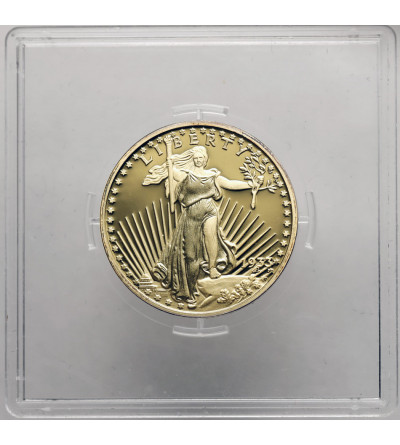 USA. 20 dolarów Double Eagle 1933, REPLIKA, srebro platerowane 24 karatowym złotem