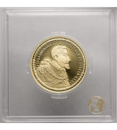 Poland. 100 Ducat 1621, REPLICA, Silver plated with 24-carat Gold