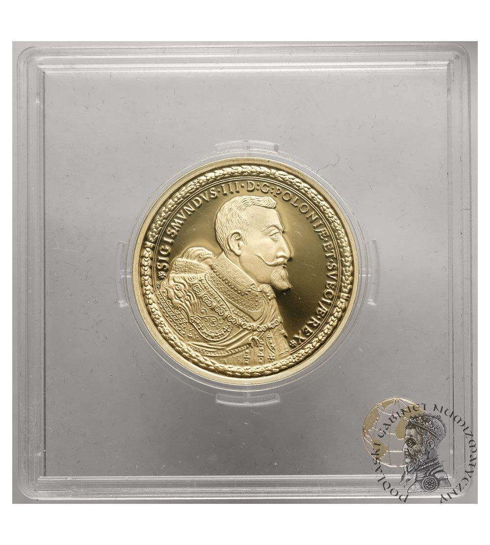 Poland. 100 Ducat 1621, REPLICA, Silver plated with 24-carat Gold