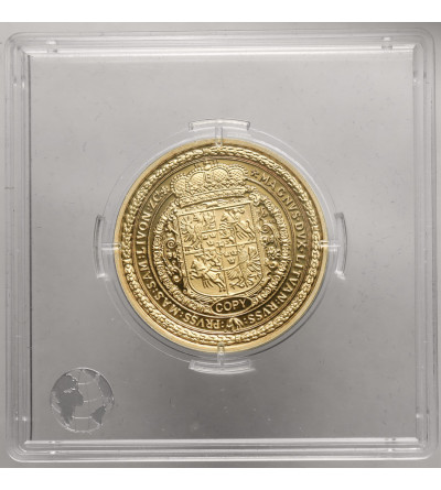 Poland. 100 Ducat 1621, REPLICA, Silver plated with 24-carat Gold