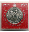 Wielka Brytania. 25 Pence / 1 Crown 1977, Srebrny Jubileusz, 25 Rocznica Wstąpienia na Tron Królowej Elżbiety II