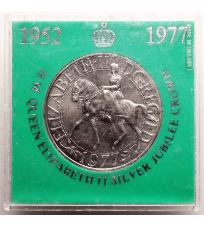Wielka Brytania. 25 Pence / 1 Crown 1977, Srebrny Jubileusz, 25 Rocznica Wstąpienia na Tron Królowej Elżbiety II