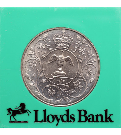 Great Britain. 25 Pence / 1 Crown 1977, Silver Jubilee, 25th Anniversary of the Accession to the Throne of Queen Elizabeth II