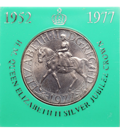 Wielka Brytania. 25 Pence / 1 Crown 1977, Srebrny Jubileusz, 25 Rocznica Wstąpienia na Tron Królowej Elżbiety II