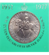 Wielka Brytania. 25 Pence / 1 Crown 1977, Srebrny Jubileusz, 25 Rocznica Wstąpienia na Tron Królowej Elżbiety II