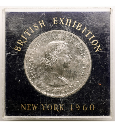 Great Britain, Elizabeth II (1952-2022). 5 Shillings 1960, British Exhibition in New York