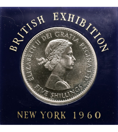 Great Britain, Elizabeth II (1952-2022). 5 Shillings 1960, British Exhibition in New York