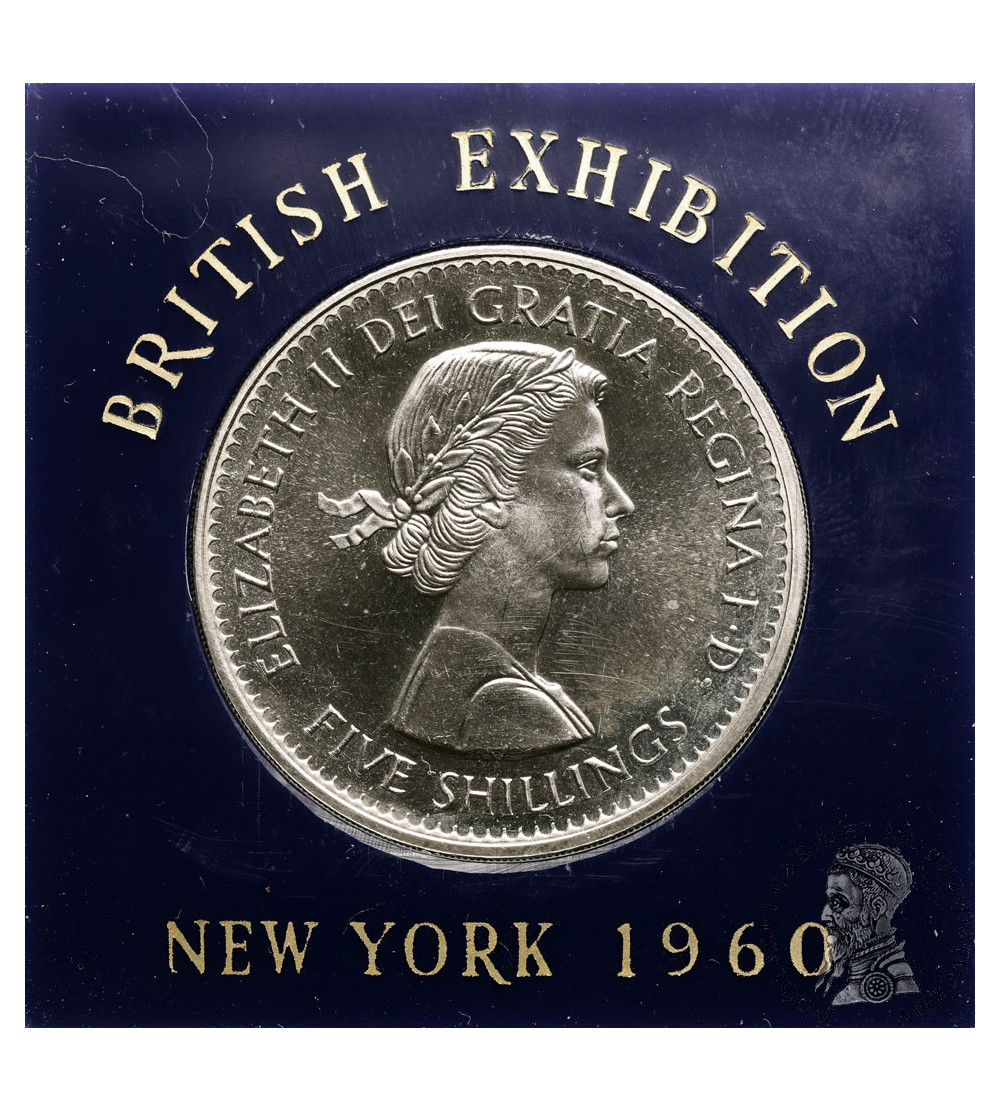 Great Britain, Elizabeth II (1952-2022). 5 Shillings 1960, British Exhibition in New York