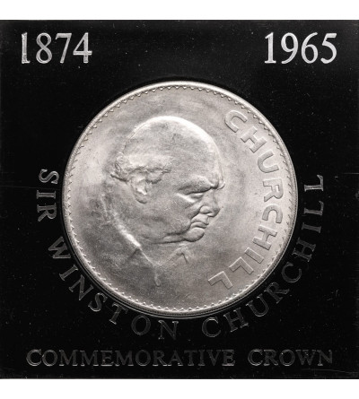 Great Britain, Elizabeth II (1952-2022). 25 Pence / 1 Crown 1965, Death of Sir Winston Churchill