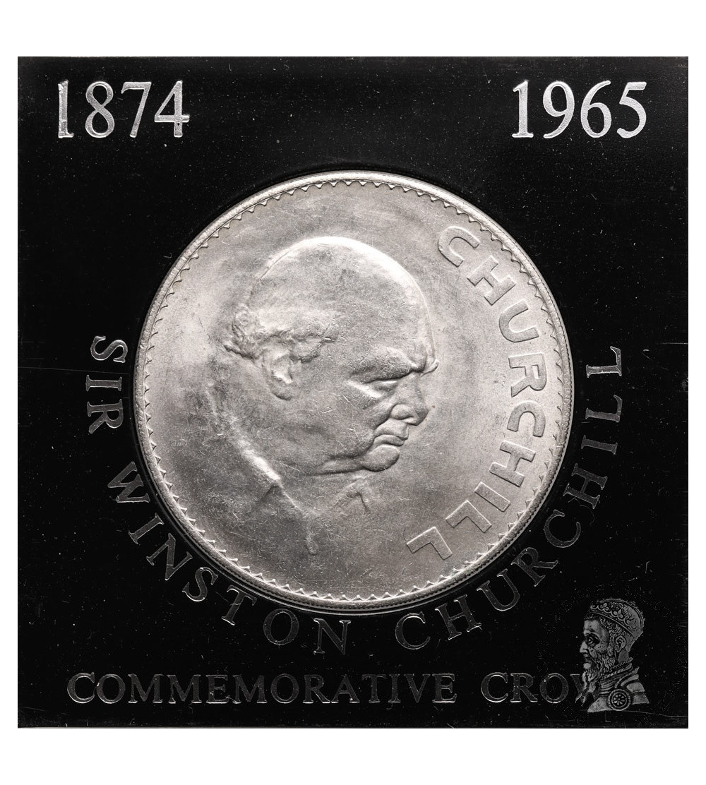 Wielka Brytania, Elżbieta II (1952-2022). 25 Pence / 1 Korona 1965, Śmierć Sir Winstona Churchilla