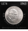 Wielka Brytania, Elżbieta II (1952-2022). 25 Pence / 1 Korona 1965, Śmierć Sir Winstona Churchilla