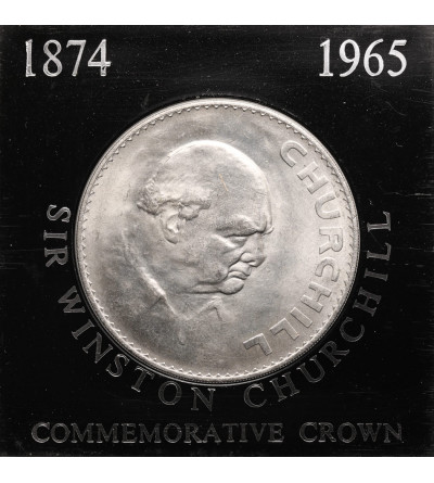 Great Britain, Elizabeth II (1952-2022). 25 Pence / 1 Crown 1965, Death of Sir Winston Churchill