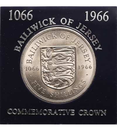 Jersey, Elizabeth II (1952-2022). 5 Shillings 1966, 900th anniversary of the Battle of Hastings