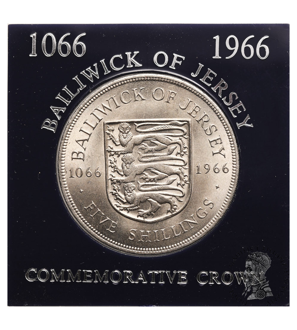 Jersey, Elizabeth II (1952-2022). 5 Shillings 1966, 900th anniversary of the Battle of Hastings