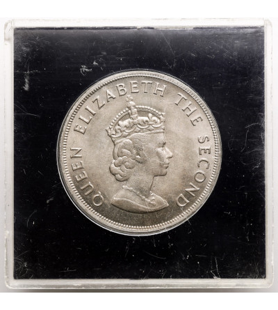 Jersey, Elżbieta II (1952-2022). 5 szylingów 1966, 900 rocznica bitwy pod Hastings