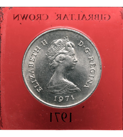 Gibraltar, Elżbieta II (1952-2022). 25 nowych pensów (Crown) 1971
