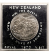 Nowa Zelandia, Elżbieta II (1952-2022). 1 dolar 1970, Wizyta Królewska, Mount Cook