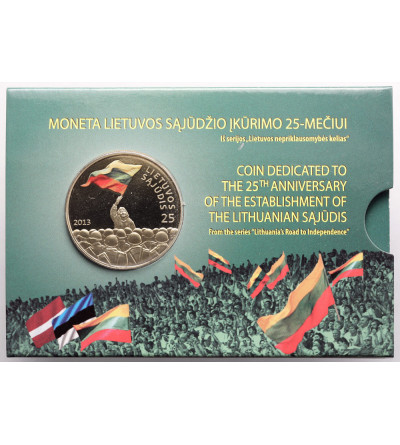 Lithuania. 25 Litai 2013, 25th anniversary of the Lithuanian Sąjūdis movement