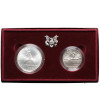 USA. Official set: 1/2 and 1 Dollar 1992, XXV Summer Olympics in Barcelona 1992