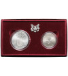 USA. Official set: 1/2 and 1 Dollar 1992, XXV Summer Olympics in Barcelona 1992