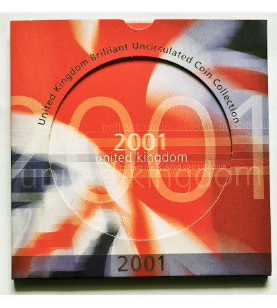 United Kingdom. Official Annual Set of 9 coins 2001