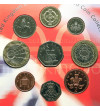 United Kingdom. Official Annual Set of 9 coins 2001