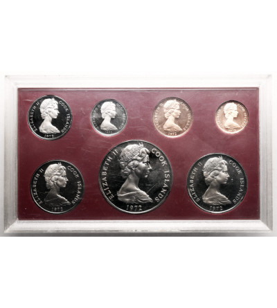 Cook Islands, Elizabeth II (1952-2022). 1972 Annual Proof set, 7 coins